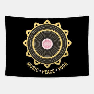 Music Peace Yoga Tapestry