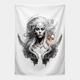 Woman Beauty Portrait Fantasy Painting Wild Life Adventure Tapestry