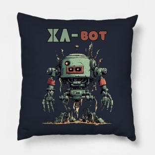 Futuristic Funny Robots  XA-bot Pillow