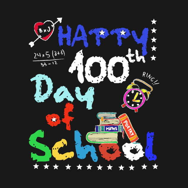 Happy 100th day of school Teacher Student Gift by Bezra