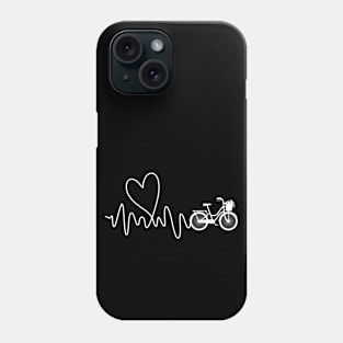 Womens Heartbeat Biking and Cycling Gift Phone Case