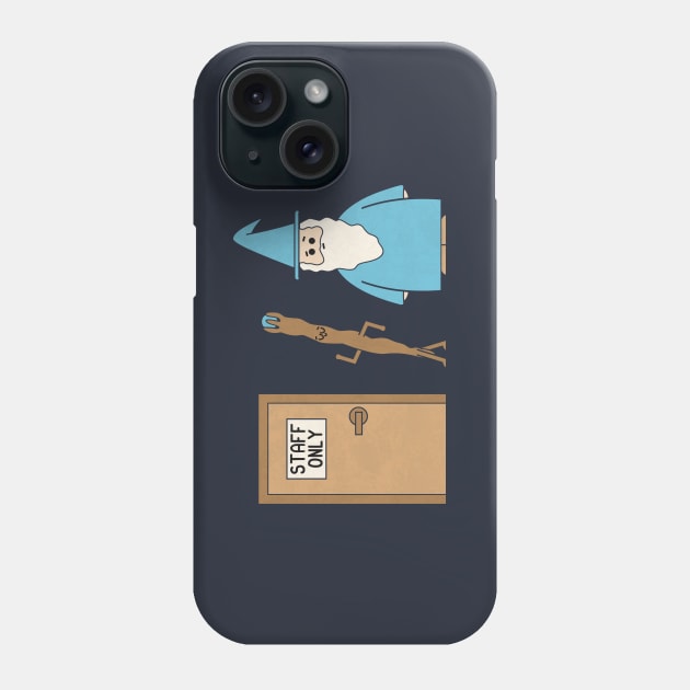 Staff Only Phone Case by HandsOffMyDinosaur