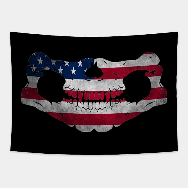 Skull usa Tapestry by Cahya. Id