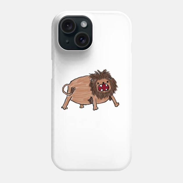 A Roaring Lion Phone Case by famousdinosaurs