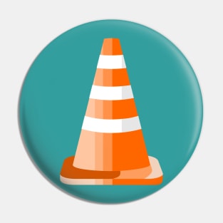 Orange Road Cone Pin