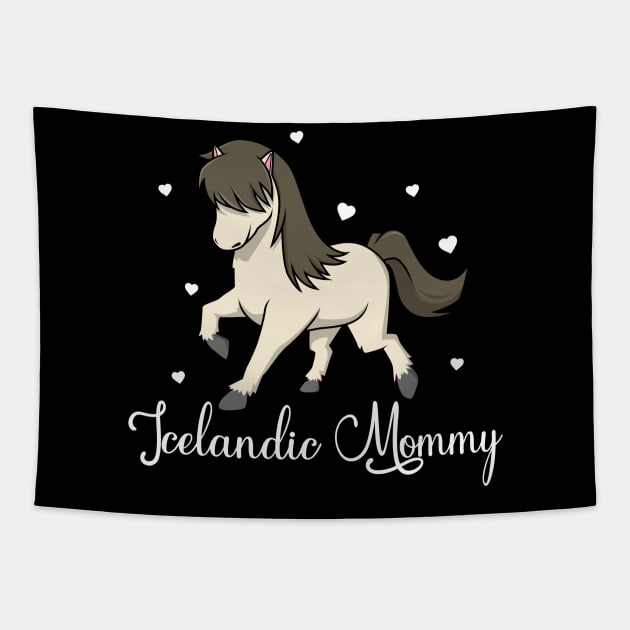 Horse Lover - Icelandic Mommy Tapestry by Modern Medieval Design