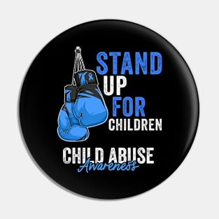 Child Abuse Prevention Awareness Month Blue Ribbon gift idea Pin