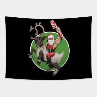 Santa the Barbarian Tapestry