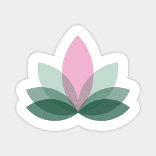 Modern Lotus Design Magnet