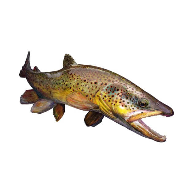 The Wild Brown Trout by fishweardesigns