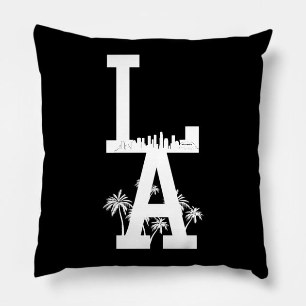 Los Angeles Pillow by InTrendSick