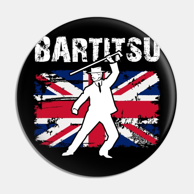 British Defence with Walking Sticks Martial Arts Bartitsu Pin by JTYDesigns