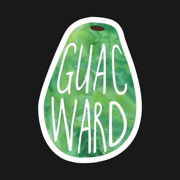 GUACward - funny avocado pun by Shana Russell