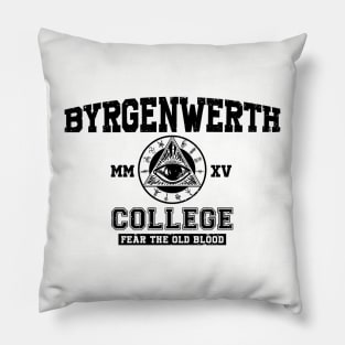 Byrgenwerth College (Black) Pillow