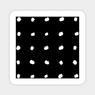 Black and White Dot Pattern Magnet