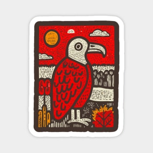 Patient Vulture | Southwestern Desert Gothic Magnet