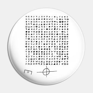 Zodiac Killer Cipher Symbols Pin