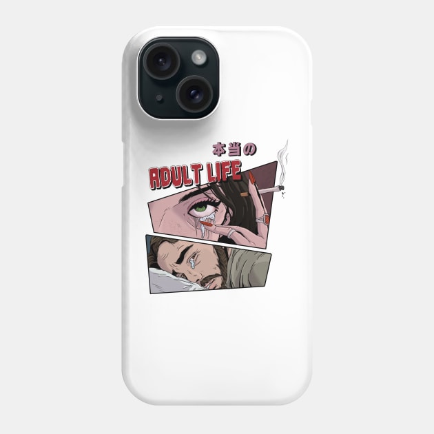 Adult Life Phone Case by Adrigonzalezart