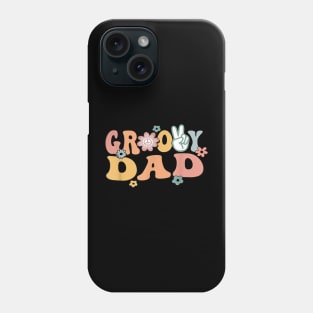 Groovy Dad Retro Father Matching Family 1st Birthday Party Phone Case