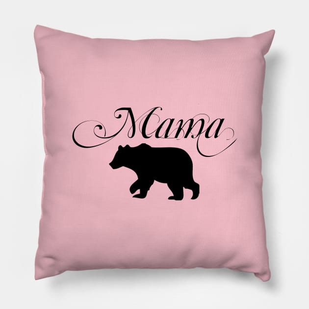 Mama Bear Pillow by KazSells