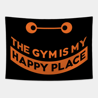 The gym is my happy place Tapestry