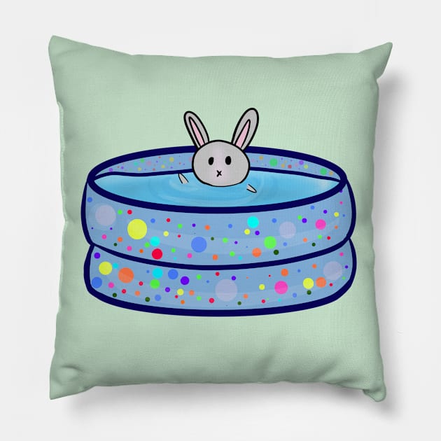 A dip in the pool Pillow by Lobinha