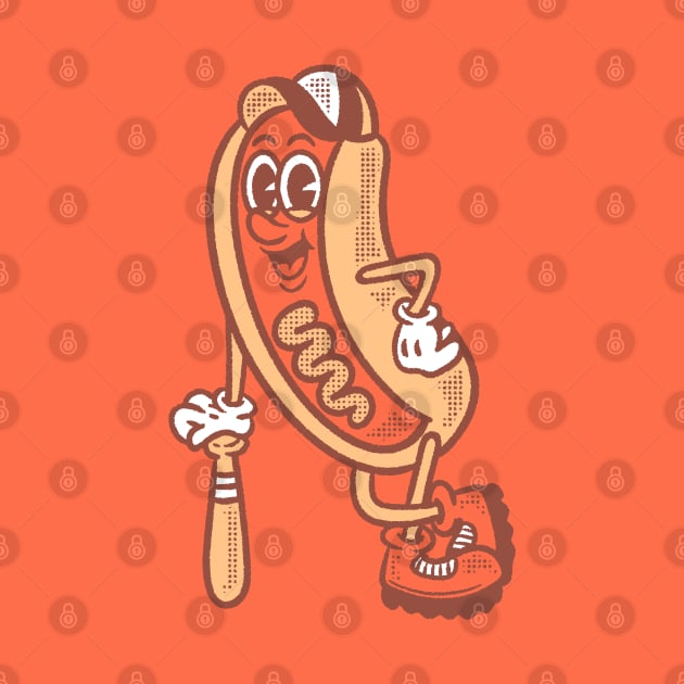 Baseball hot dog by Doodlejoystore
