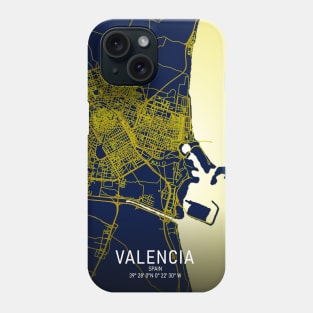 Valencia City Map Phone Case