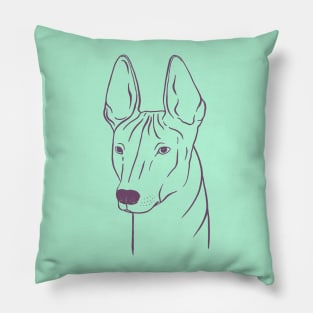 Xoloitzcuintli (Mint and Mauve) Pillow