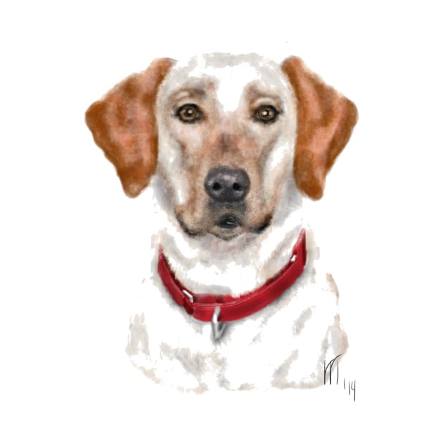 Pooch With a Red Collar by LITDigitalArt