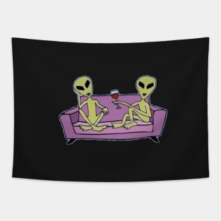 Alien Girls Tapestry
