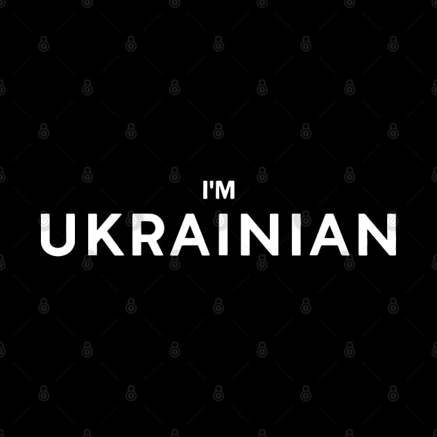 I'm Ukrainian Zelensky Ukraine Patriotic Proud Ukrainians by ZimBom Designer