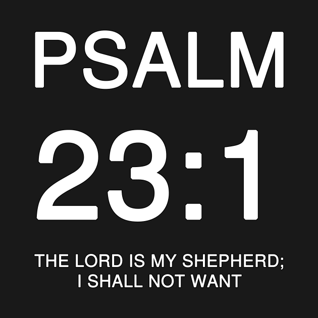 Psalm 23:1 KJV by Holy Bible Verses