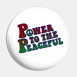 Power to the Peaceful Pin