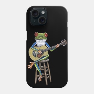 AcoustiFrog - Frog Guitarist Phone Case