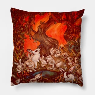 16 Bunnies Pillow