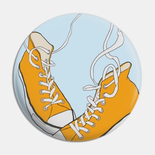 Mustard Converse Pin