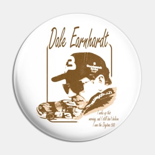 Dale Earnhardt vintage art Pin