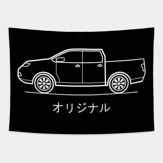 Original Double cabin car Tapestry by Zakaria Azis