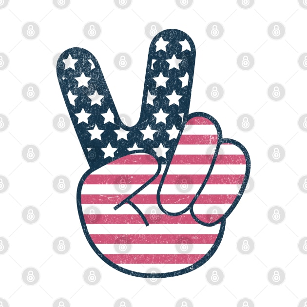 American Flag Peace Sign by BankaiChu