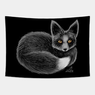 Little Black Fox Tapestry