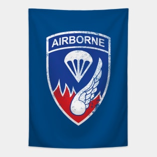 187th Airborne Infantry Regiment (distressed) Tapestry