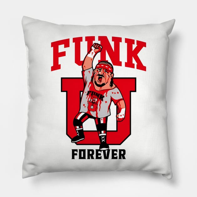 Terry funk Pillow by MisterPumpkin