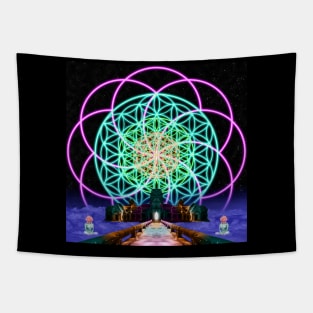 Sacred Geometry - Flower of Life - Road to Awe Tapestry