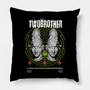 "TWO BROTHER" WHYTE - STREET WEAR URBAN STYLE Pillow