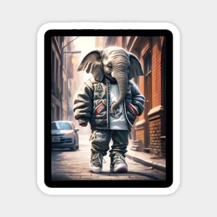 Elephant Kids style gaul Magnet