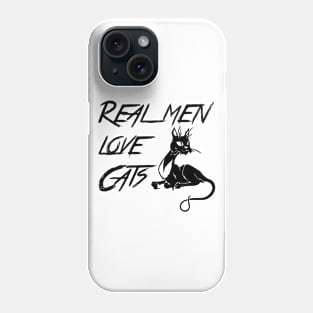 Real men love cats Phone Case