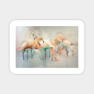 Flamingo Fantasy Magnet