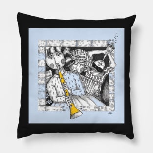 Trio of Musicians Pillow