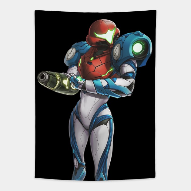 Samus (Metroid Dread) Tapestry by hybridmink